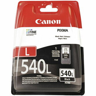 Canon originál ink PG540L, black, 300str., 5224B001, Canon Pixma MG2150, MG2250, MG3150, 3550, 3650, MG4150, čierna