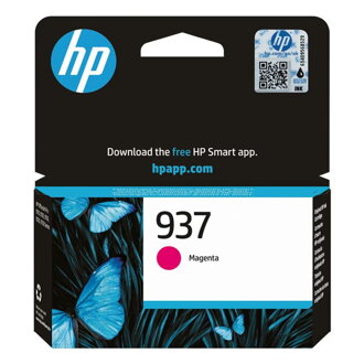 HP originál ink 4S6W3NE#CE1, HP 937, magenta, 800str., HP HP OfficeJet Pro 9110b, 9120b, 9130b, purpurová