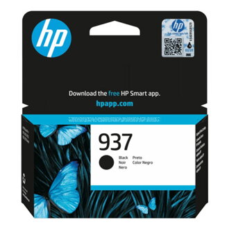 HP originál ink 4S6W5NE#CE1, HP 937, black, 1250str., HP HP OfficeJet Pro 9110b, 9120b, 9130b, čierna