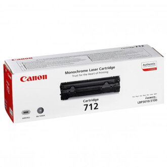 Canon originál toner CRG712, black, 1500str., 1870B002, Canon LBP-3100, O, čierna