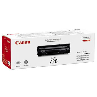 Canon originál toner CRG728, black, 2100str., 3500B002, Canon MF-4410, 4430, 4450, 4550, 4570, 4580, 4890, O, čierna
