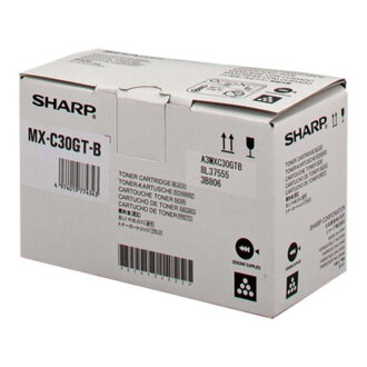 Sharp originál toner MX-C30GTB, black, 6000str., Sharp MX-C250FE, C300WE, O, čierna