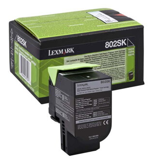 Lexmark originál toner 80C2SK0, black, 2500str., return, Lexmark CX310dn, CX310n, CX410de, CX410, O, čierna