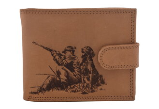 Pánska peňaženka MERCUCIO natural vzor 60 poľovník a pes 2911920