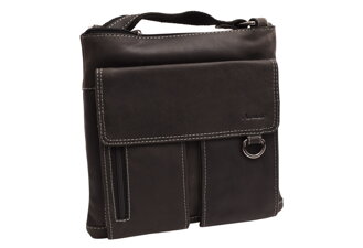 Pánske kožené crossbody čierny hunter 250903 (akcia)