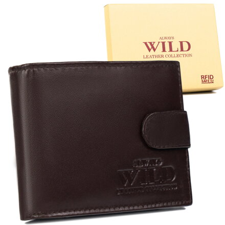 Pánska peňaženka z hovädzej kože s RFID Protect - Always Wild