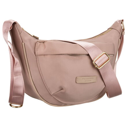 Listonoszka damska z nylonu w różowym kolorze, zamykana suwakiem - Peterson Listonoszka damska z nylonu w różowym kolorze, zamykana suwakiem - Peterson