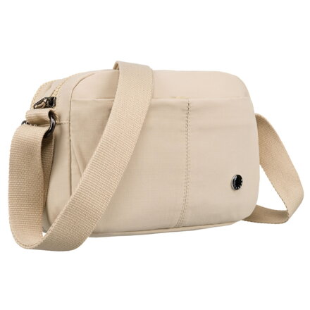 Dámska crossbody kabelka v béžovej farbe na nastaviteľnom popruhu – Peterson