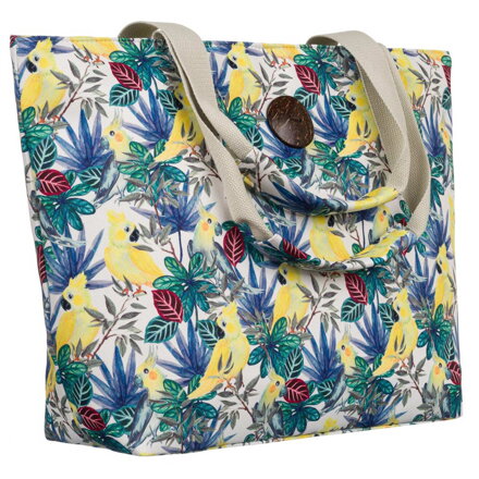 Veľká dámska shopper taška s kvetinovým motívom Veľká dámska shopper taška s kvetinovým motívom