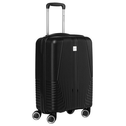 Kabinowa, czarna walizka podróżna z teleskopowym uchwytem - Peterson Kabinowa, czarna walizka podróżna z teleskopowym uchwytem - Peterson
