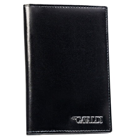 Czarne etui na karty i paszport wykonane ze skóry naturalnej - 4U Cavaldi Czarne etui na karty i paszport wykonane ze skóry naturalnej - 4U Cavaldi