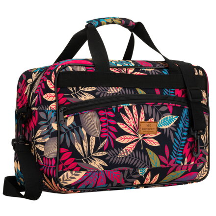 Cestovná taška v čiernej farbe s ramenným popruhom – Rovicky s funkčným spracovaním