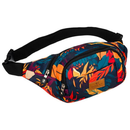 Dámska crossbody ľadvinka z polyesteru s nastaviteľným popruhom so sponou fastex s dlhým popruhom