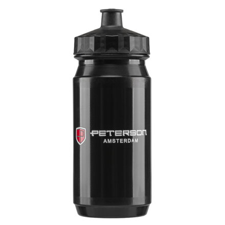 Sportowy, czarny bidon na wodę o pojemności 550ml  - Peterson