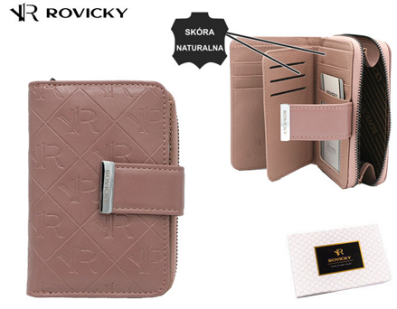 Dámska peňaženka s vyrazeným monogramom - Rovicky
