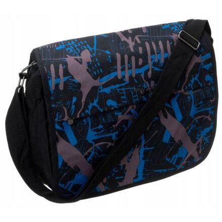 Dámska crossbody kabelka z textilu s nastaviteľným popruhom Loren, čierna cd20493