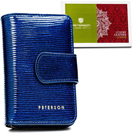 Zvislá kožená dámska peňaženka RFID na patent – Peterson