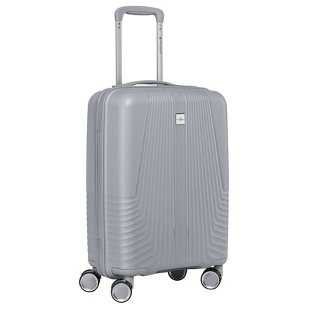 Kabinowa, szara walizka podróżna z teleskopowym uchwytem - Peterson Kabinowa, szara walizka podróżna z teleskopowym uchwytem - Peterson