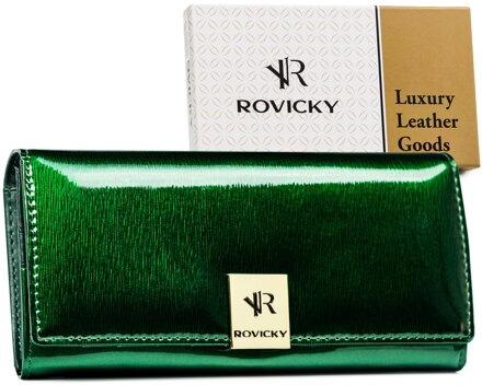 Lakovaná dámska peňaženka na karty - Rovicky