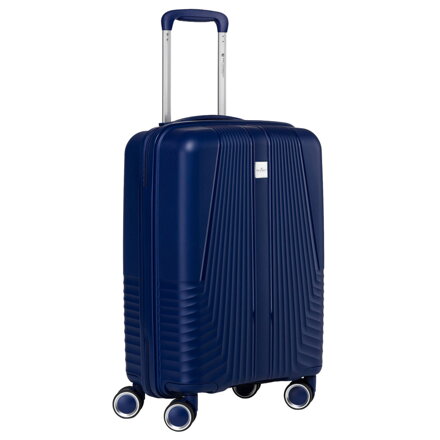 Kabinowa, granatowa walizka podróżna z teleskopowym uchwytem - Peterson Kabinowa, granatowa walizka podróżna z teleskopowym uchwytem - Peterson