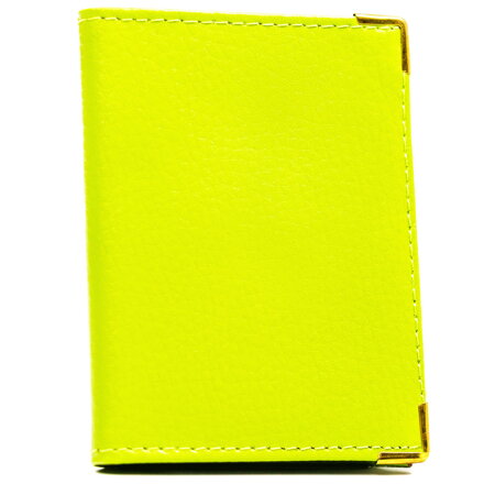 Jasnozielone etui na karty wykonane ze skóry naturalnej