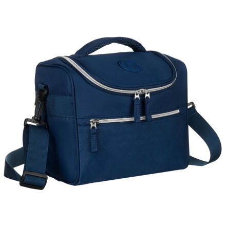 Kosmetyczka podróżna z tkaniny syntetycznej w granatowym kolorze - Peterson