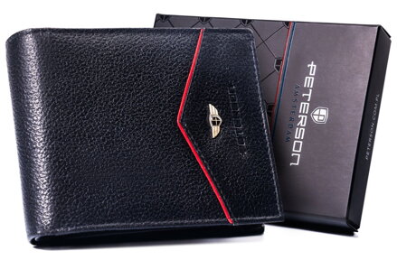 Veľká kožená peňaženka s RFID ochranou — Peterson
