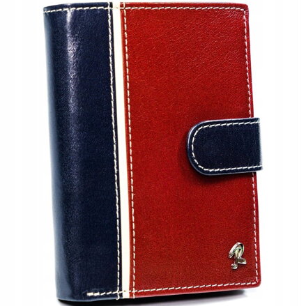 Vertikálna pánska dvojfarebná peňaženka, prírodná koža - Rovicky