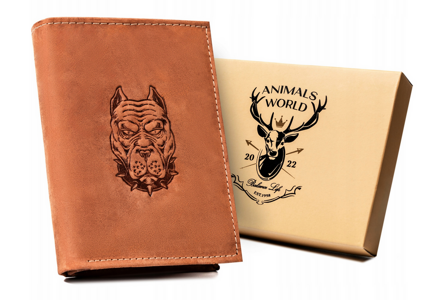 Veľká  vertikálna pánska kožená peňaženka  — Always Wild