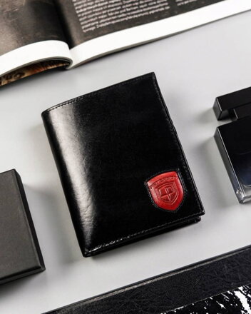 Veľká kožená pánska peňaženka bez zapínania zewnętrznego — Peterson