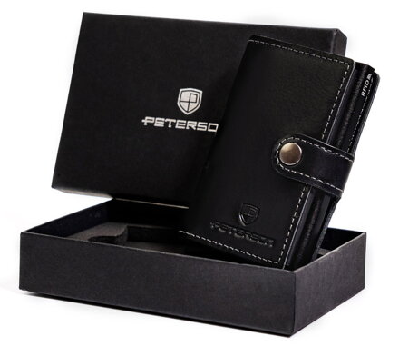 Pánska kožená pánska peňaženka — Peterson