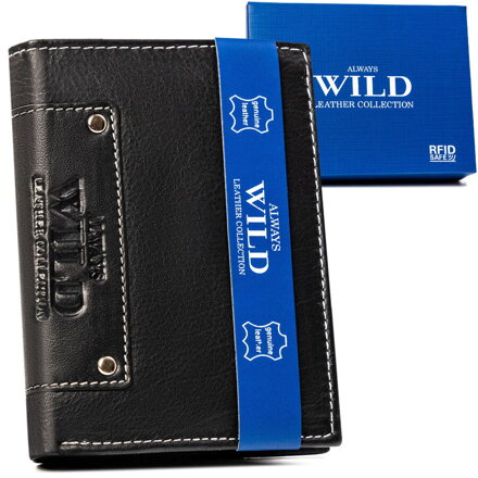 Kožená peňaženka bez vonkajšieho zapínania — Always Wild