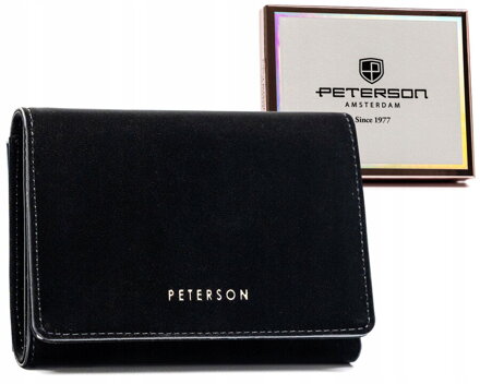 Elegancki portfel damski ze skóry ekologicznej - Peterson