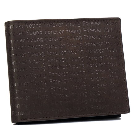 Kožená peňaženka zdobená monogramom — Forever Young