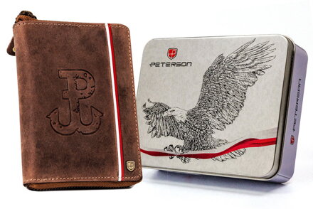Veľká pánska peňaženka s RFID ochranou — Peterson