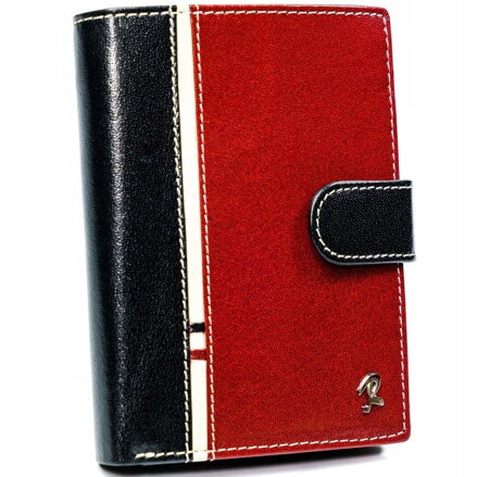Vertikálna pánska dvojfarebná peňaženka, prírodná koža - Rovicky
