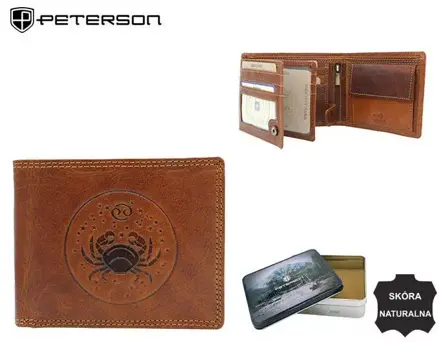 Veľká pánska kožená peňaženka  — Peterson
