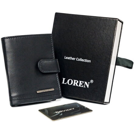 Vertikálne kožené etue na karty — Loren