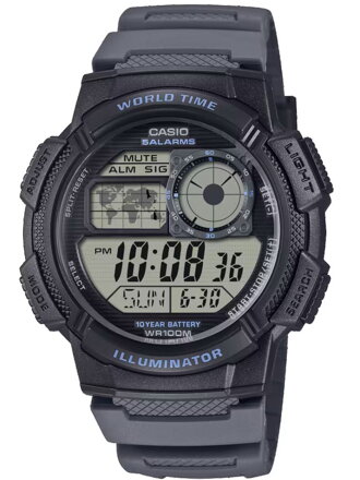 ZEGAREK MĘSKI CASIO AE-1000W-8AVEF (zd073j) - WORLD TIME + BOX