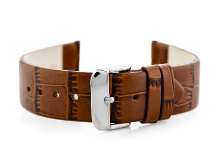 Kožený remienok W57 - dark brown - 20mm