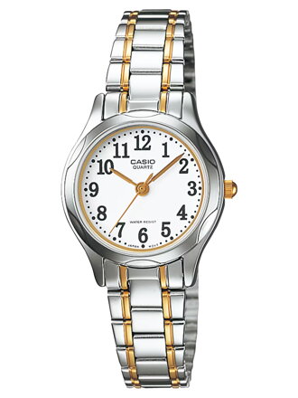 Dámske hodinky Casio s bielym ciferníkom LTP-1275SG-7B (zd580f)