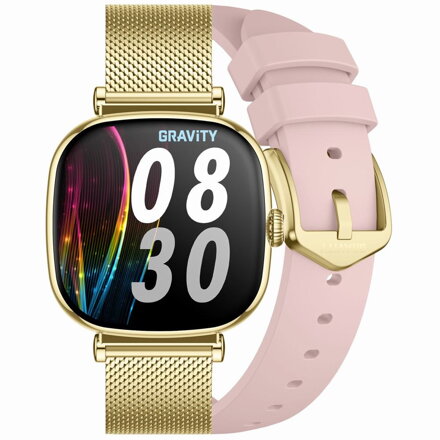 SMARTWATCH DAMSKI GRAVITY GT32-1 - ROZMOWY BLUETOOTH, DODATKOWY PASEK (sg047a)