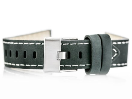 Kožený remienok W25 - gray - 22mm