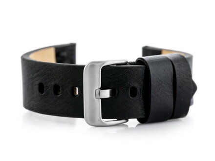 Kožený remienok W79 black - 22mm