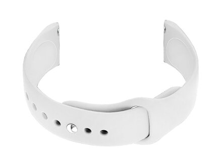 Gumový remienok na hodinky U21 20mm - white