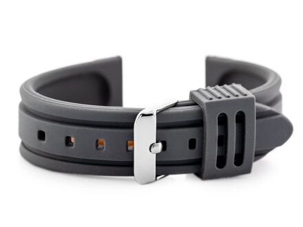 Gumový remienok na hodinky U09 - gray - 22mm
