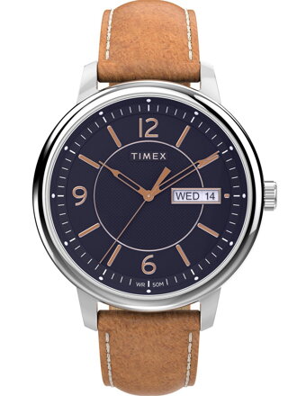 Pánske hodinky Timex s koženým remienkom TW2V29000 (zt222a)