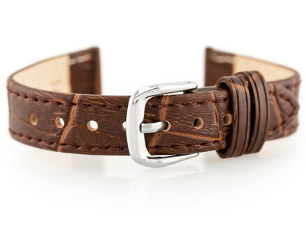 Kožený remienok W41 - dark brown- 12mm