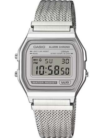 ZEGAREK MĘSKI CASIO A158WEM-7DF (zd093e) - KLASYKA + BOX