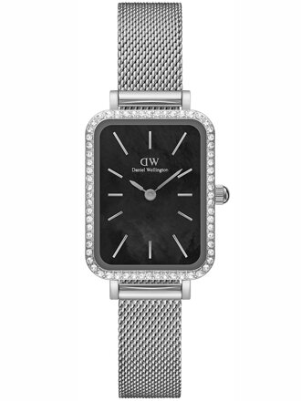 DÁMSKE HODINKY DANIEL WELLINGTON Quadro Silver Mesh DW00100667 + KRABIČKA (zw519k)